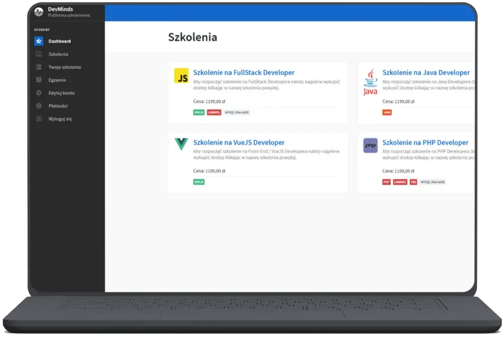 DevMinds Platforma e-learningowa